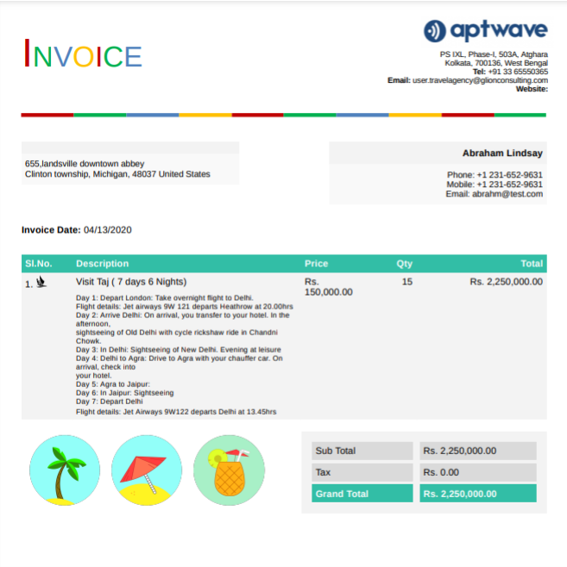 Travel-Invoice