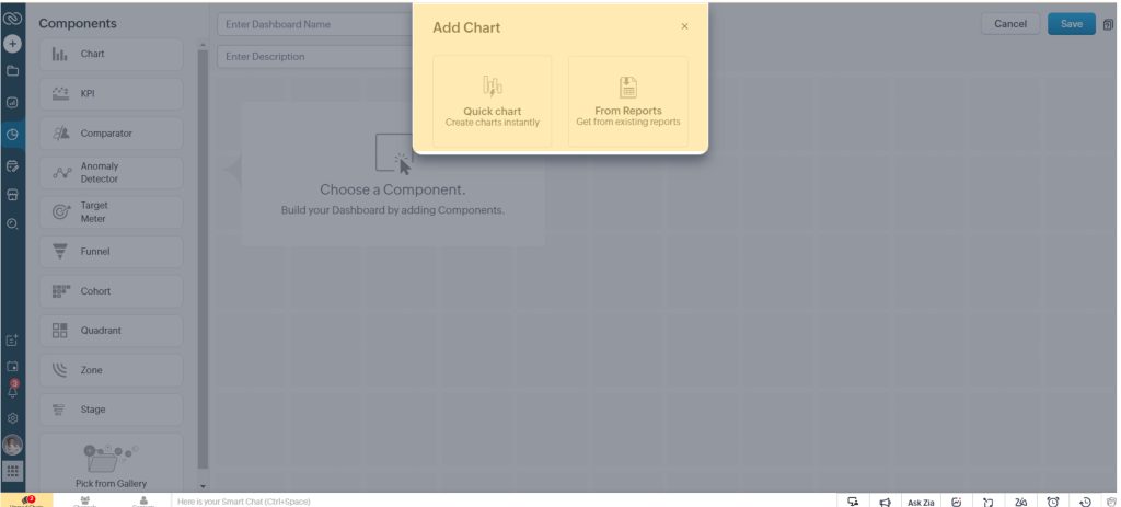 Charts for Zoho Dashboards