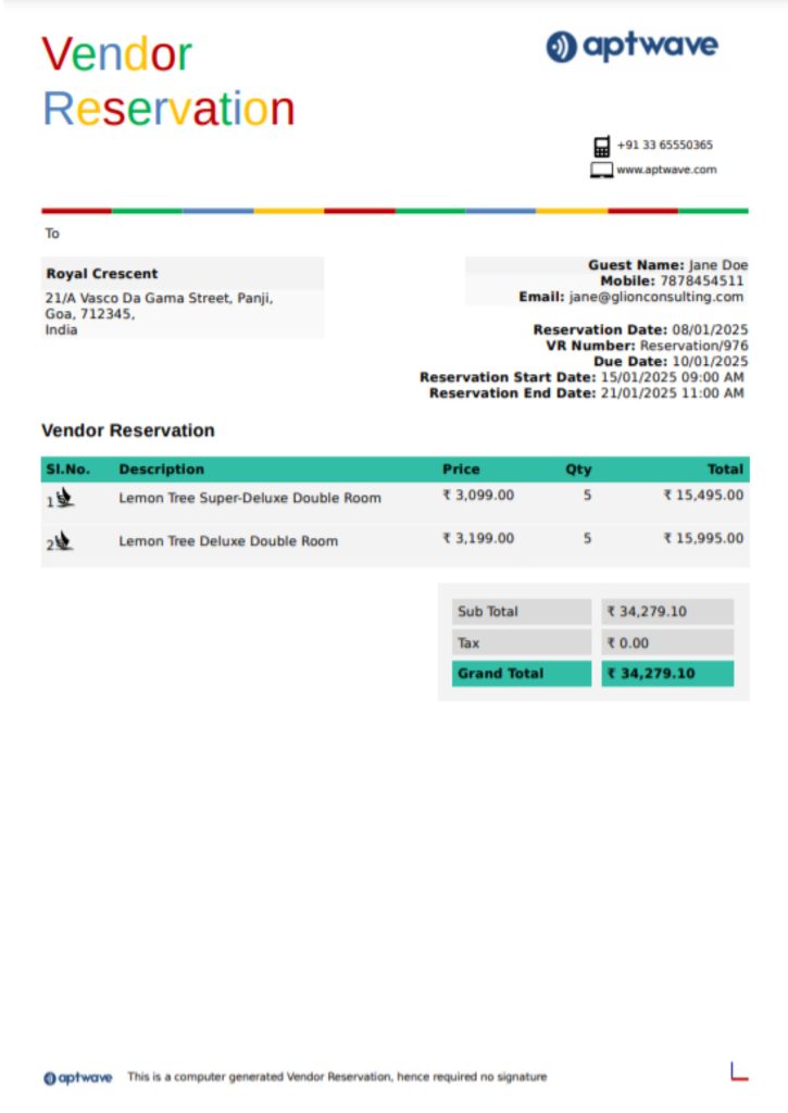 Inventory Templates in Zoho CRM