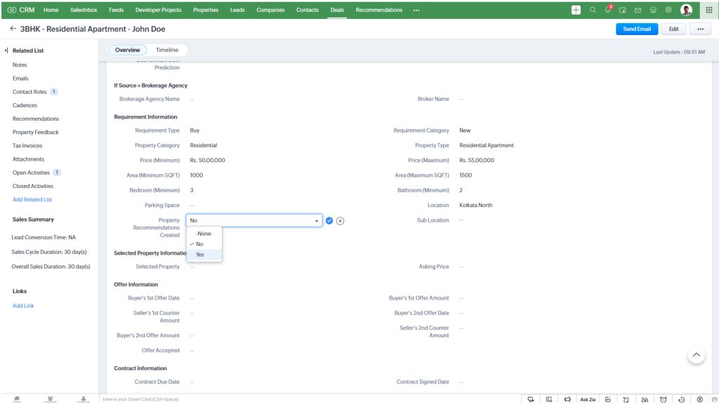 Customized Zoho CRM for Real Estate