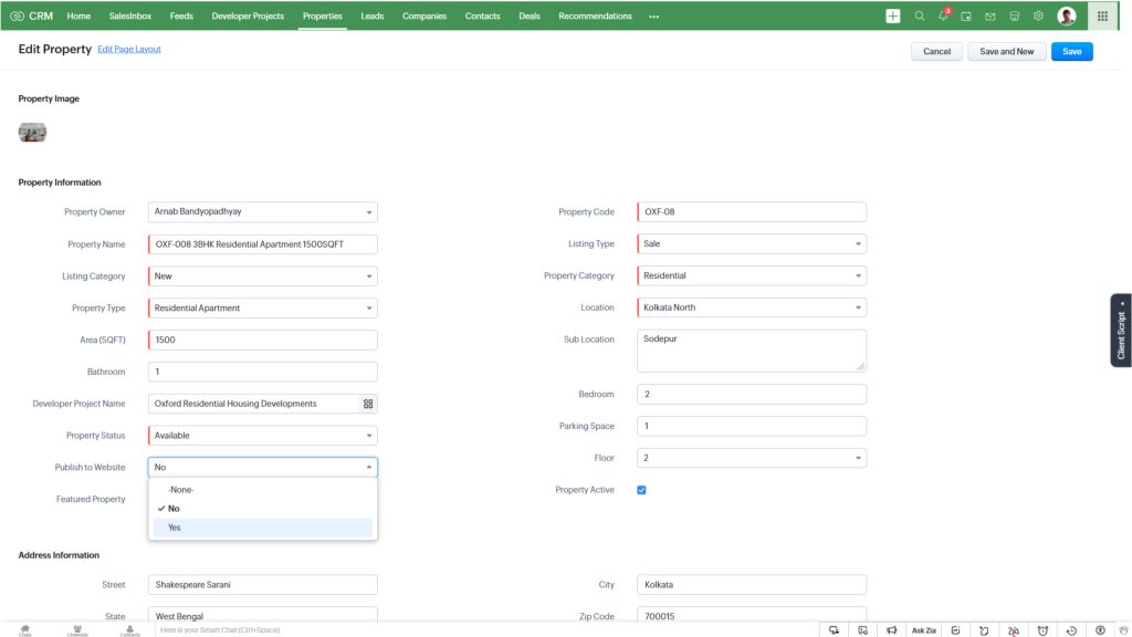 Zoho CRM for Real Estate